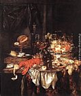 Banquet Canvas Paintings - Banquet Still-Life with a Mouse